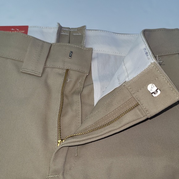 Red Kap Mens Khaki‎ Work Pants PT62KHO 30x37 Utility Uniform Unhemmed New - Picture 3 of 9